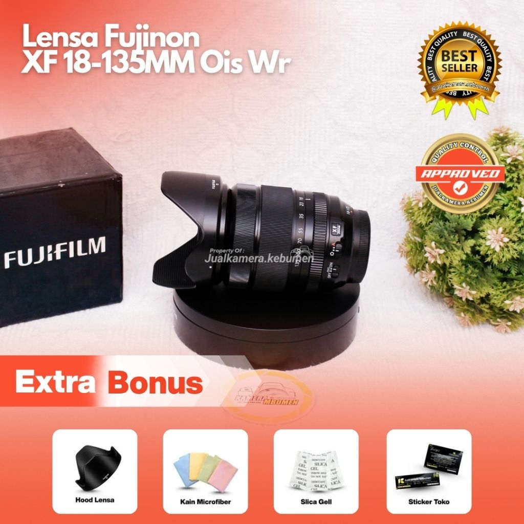 Lensa Fujifilm 18 135mm XF Zoom - Lensa Fujifilm XF 18-135mm Kondisi Normal Siap Pakai / Fujinon 18-