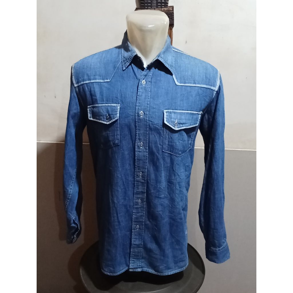 Kemeja Panjang Cowok Denim Lee Size XL PROMO