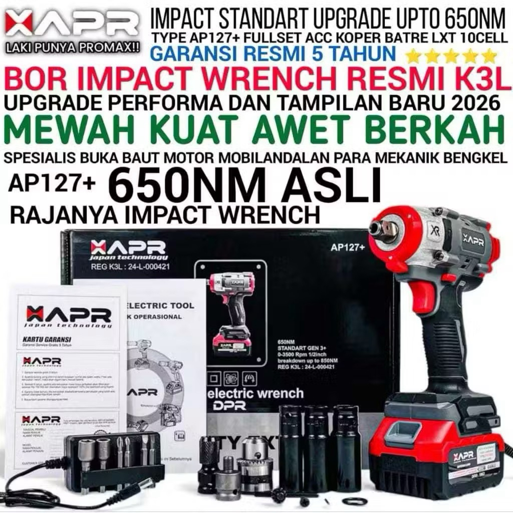 APR AP127+ New Bor Impact Wrench 650nm