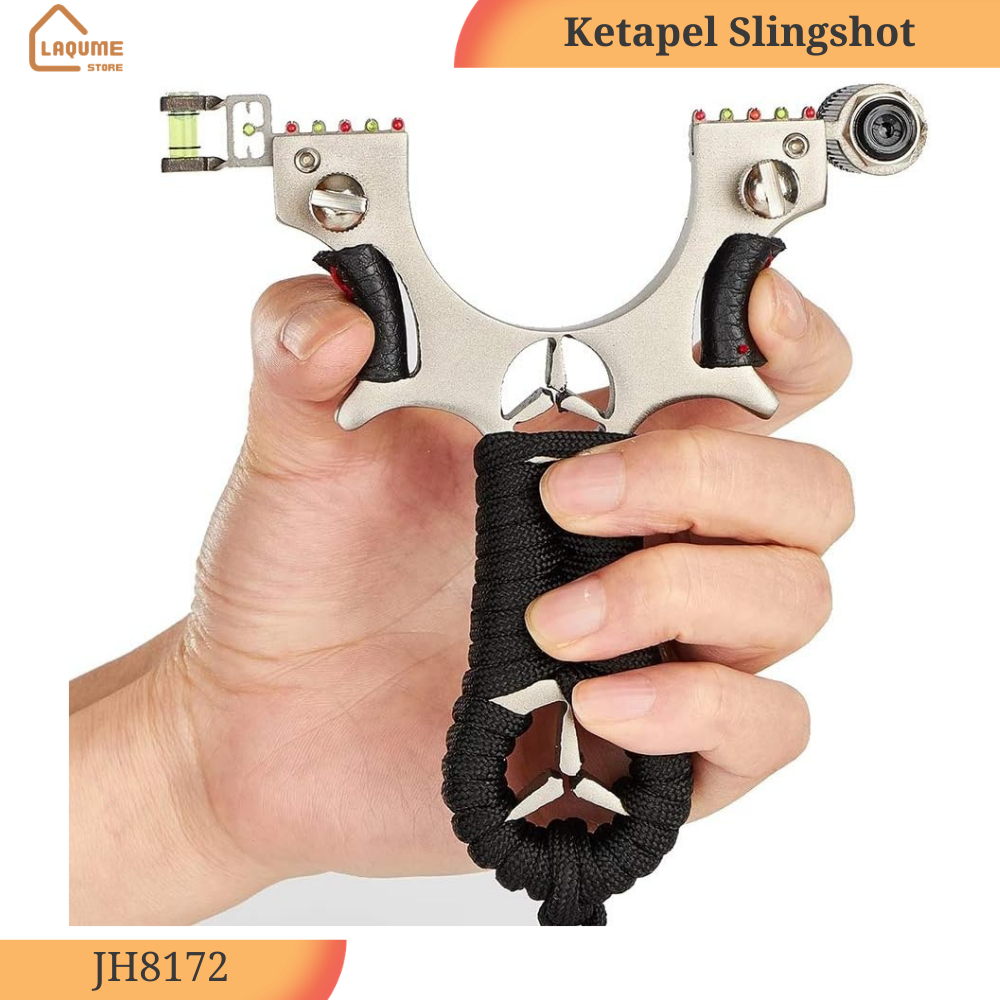 Ketapel Slingshot Hunting Mercedes TEAEGG Stainless Steel Laser Hitam Presisi