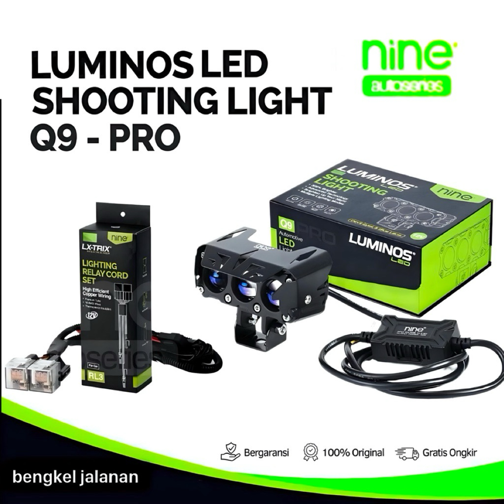 [NEW]Lampu Tembak Laser SQL 3mata 80WATT 12-35Volt Luminos Sorot Laser D2laser Foglamp D2laser