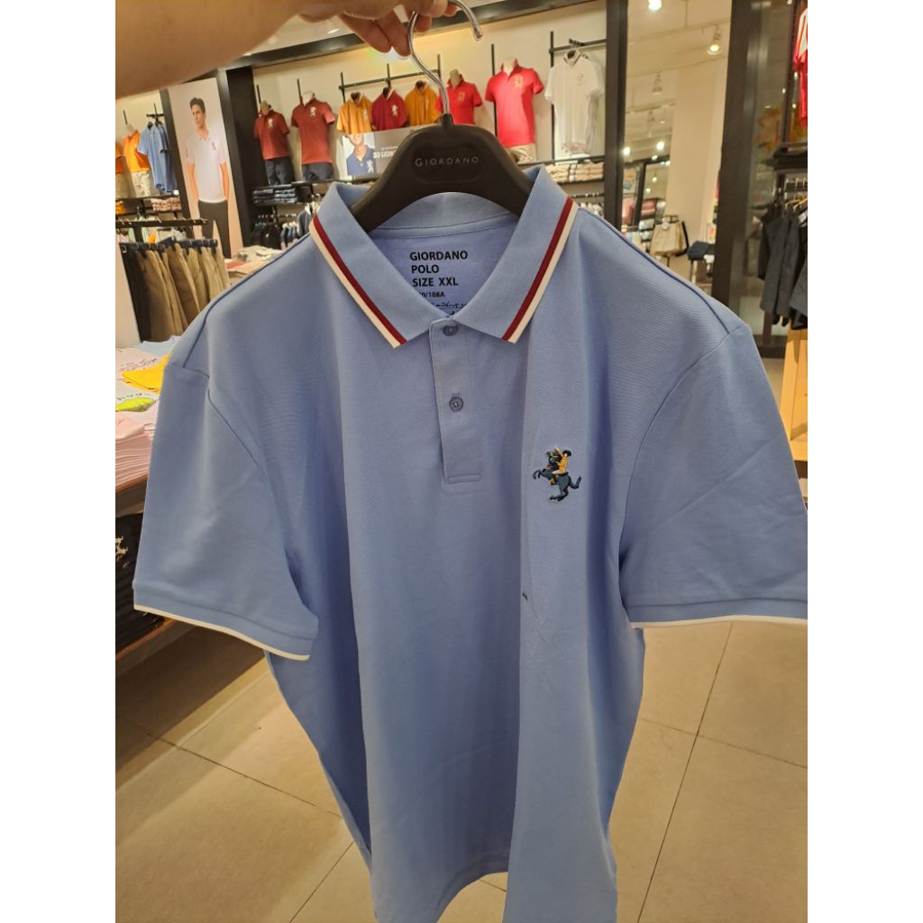 GIORDANO POLO MINI NAPOLION GIORDANO ORI 100% FOR MENS  SIZE S,M,L,XL,XXL