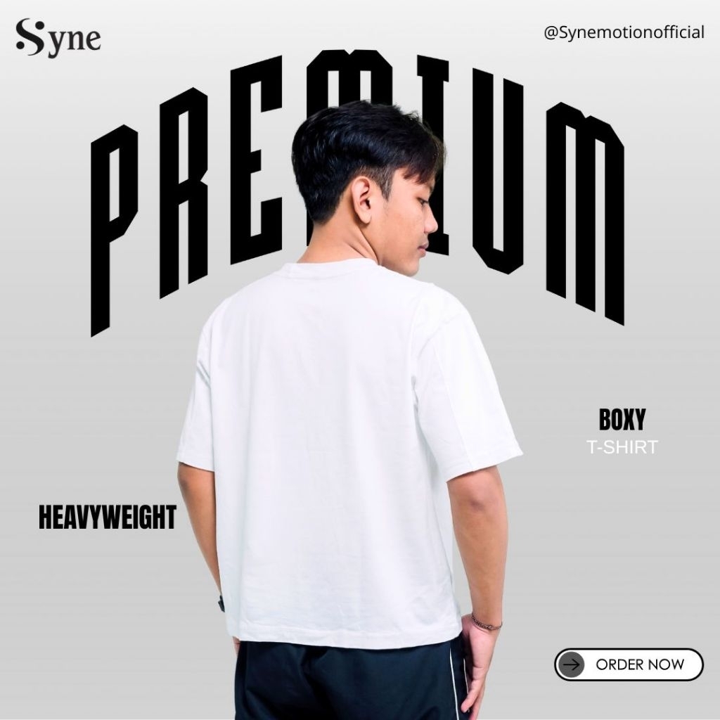 Premium Boxy T-shirt | Kaos Boxy Fit | Kaos Heavyweight | Cotton 230gsm