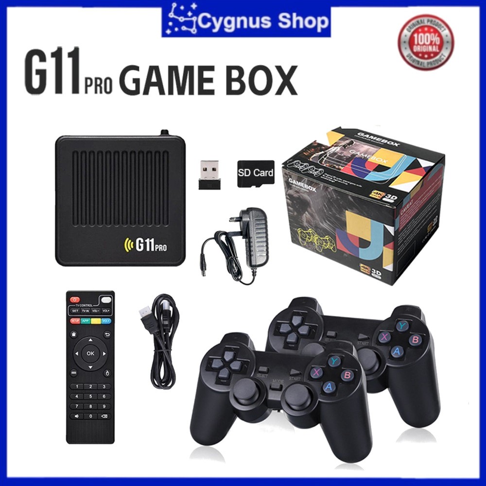 POWKIDDY Game Box G7 / Game Box G11 Pro Retro Video Game Console Android TV Mini Game Box Wireless C