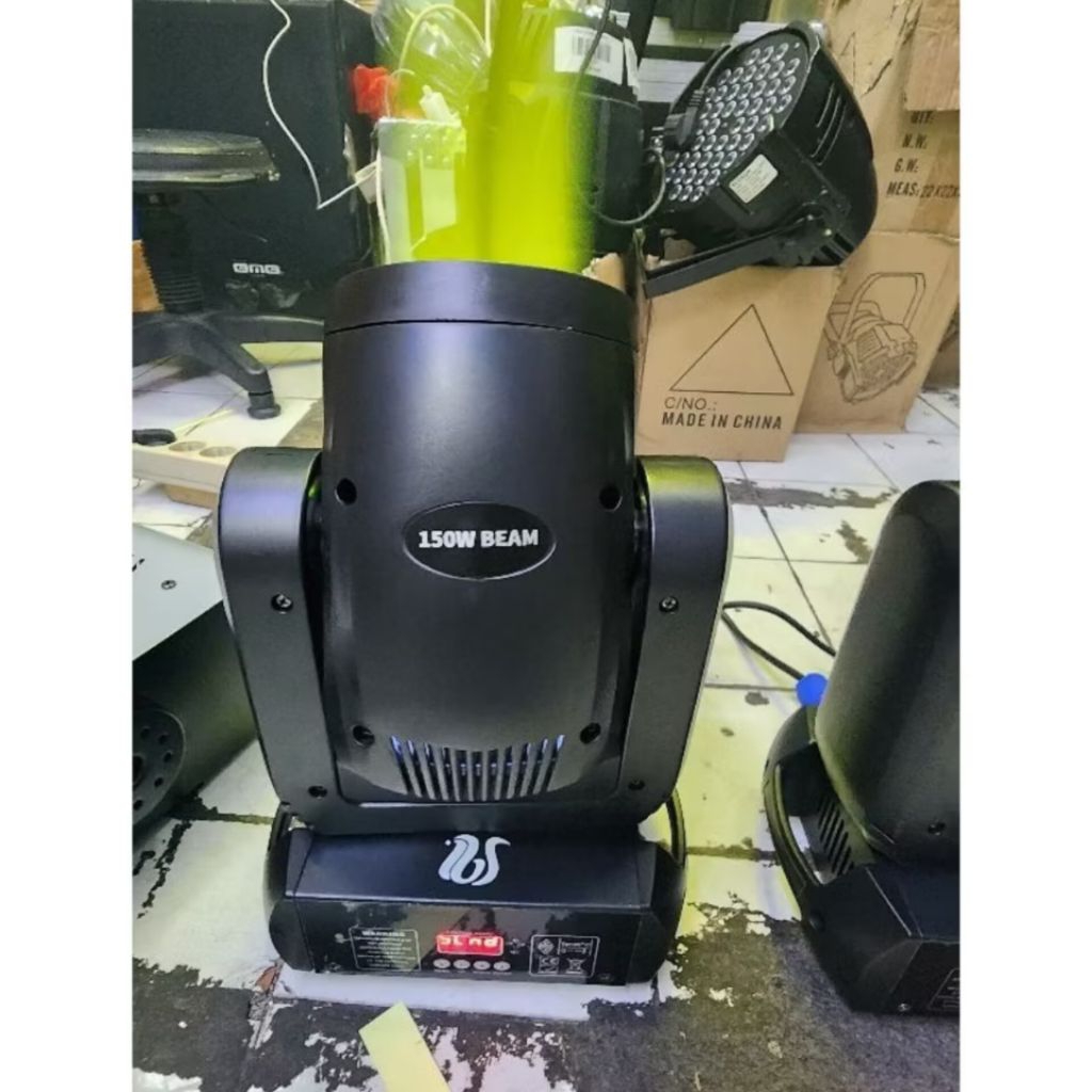 Moving Head beam 150watt BS buat bar , wedding, cafe, diskotik