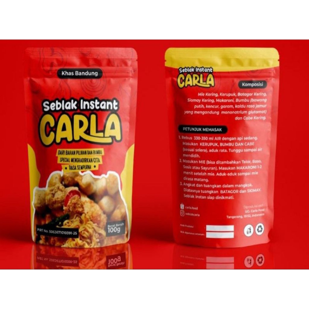 Seblak Instant Carla Khas Bandung uk 100g