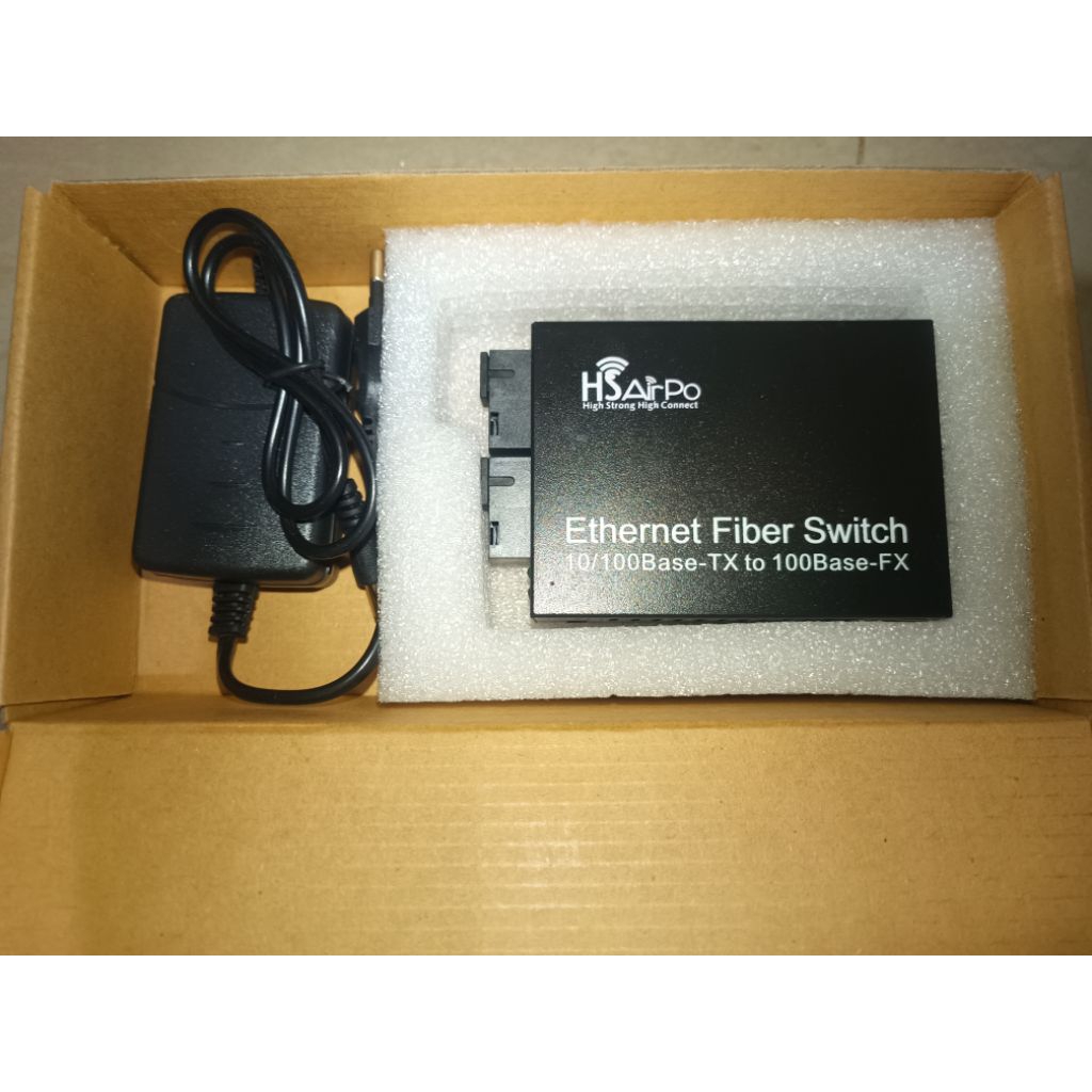 Hs airpo HTB 2FO 1 Lan Media Converter 100 Mbps