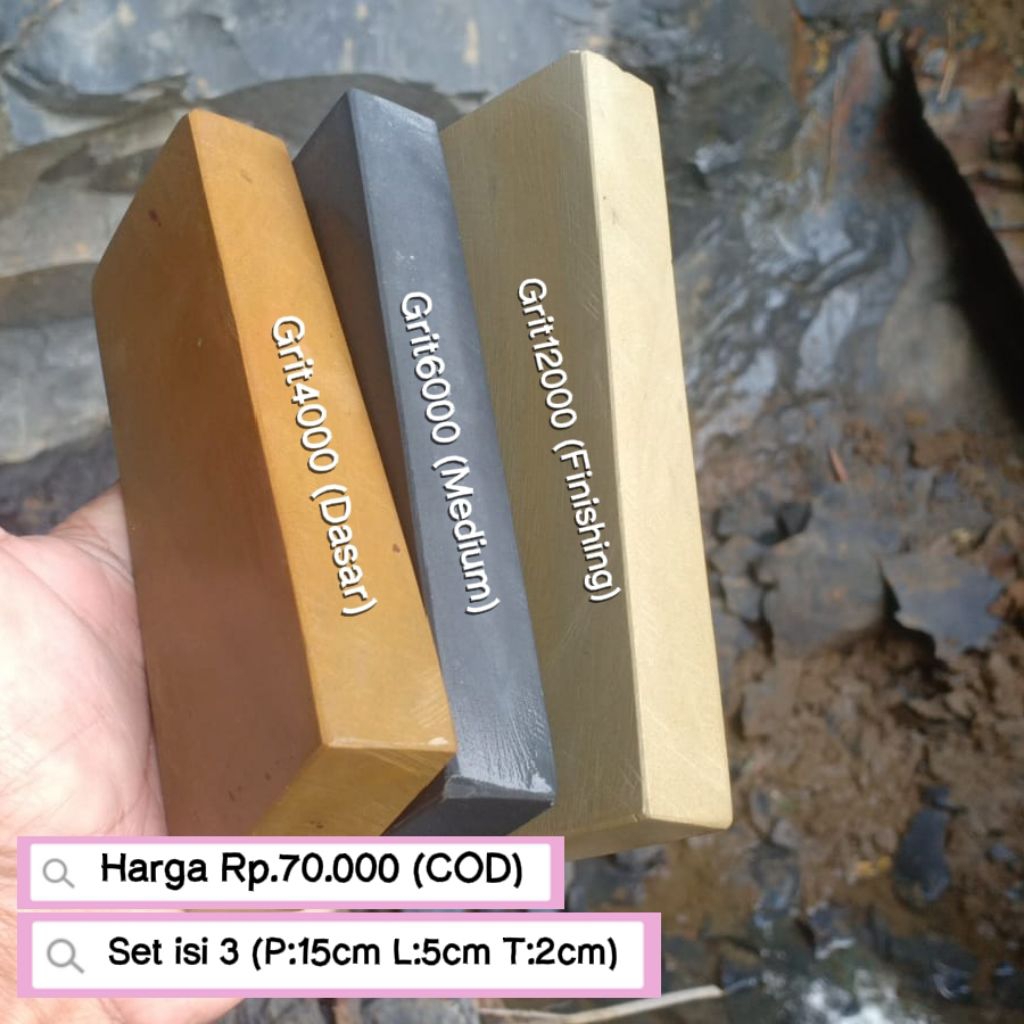 Asahan Pisau  ~ 100% Batu alam asli Bogor