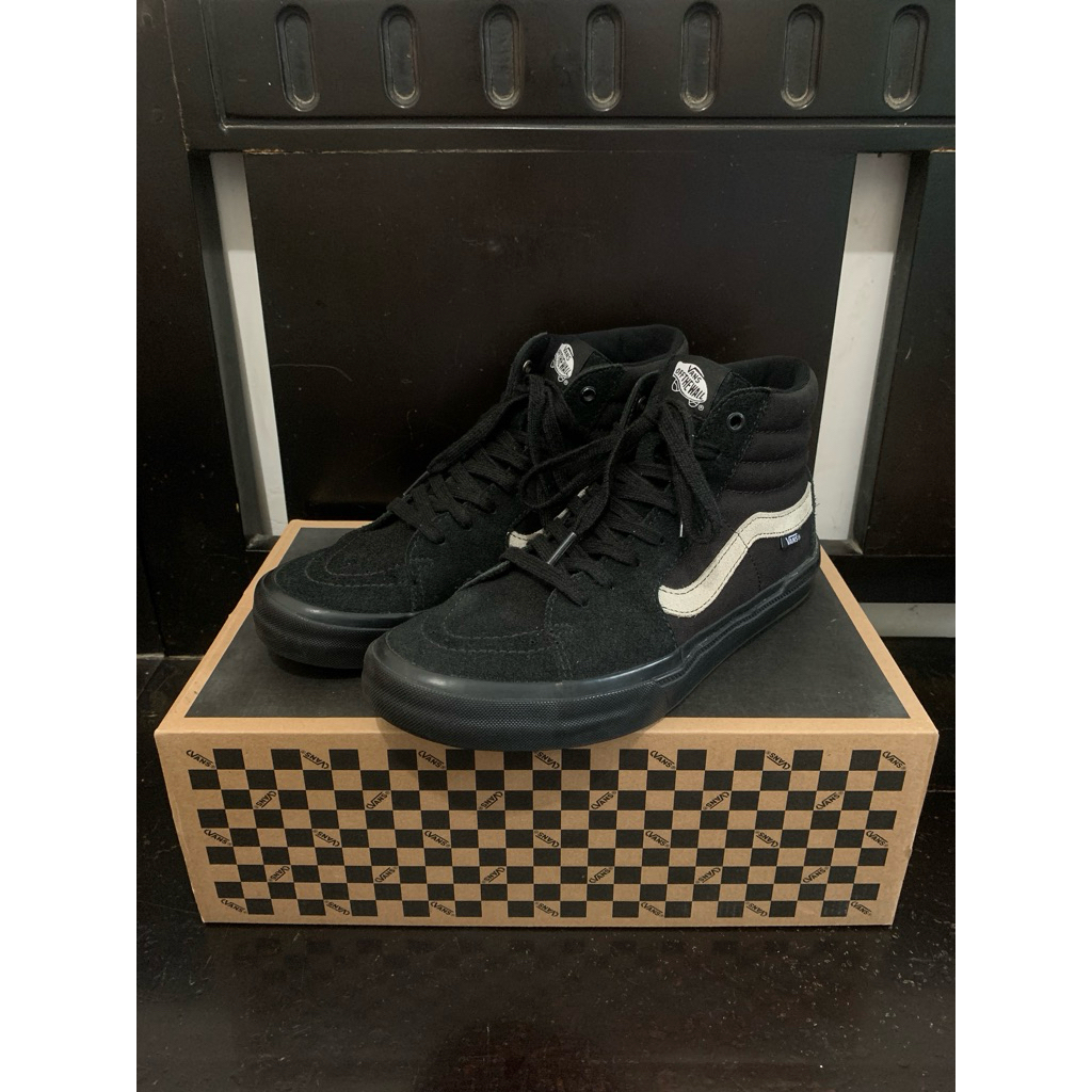 Vans sk8hi pro bmx black white not low contrast (resmi navya)