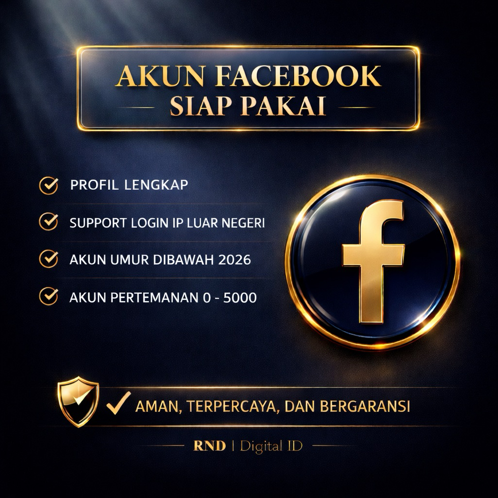 AKUN FB SIAP PAKAI | AKUN FACEBOOK TUA & MUDA