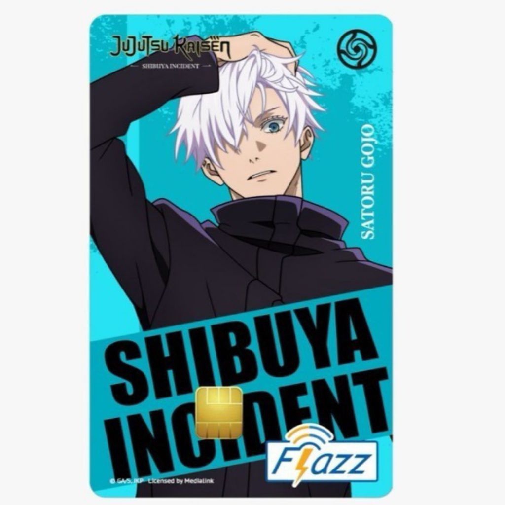 Jujutsu Kaisen Gojo Satoru FLAZZ Card - Shibuya Incident Edition - pc card anime karakter jjk