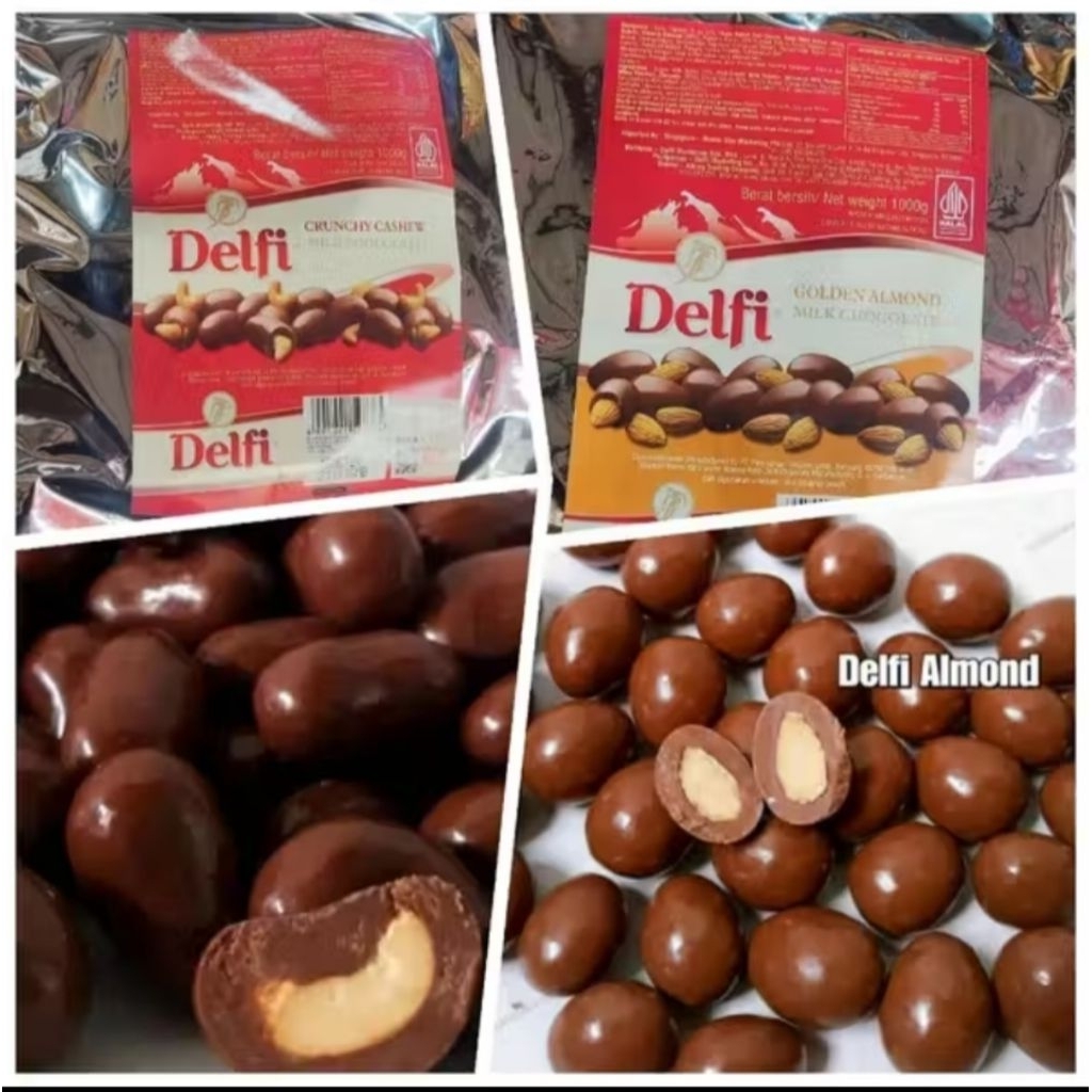 Coklat Delfi 1kg / Coklat Delfi Almond 1kg / Coklat Delfi Mede 1kg / Chic Choc 750gr