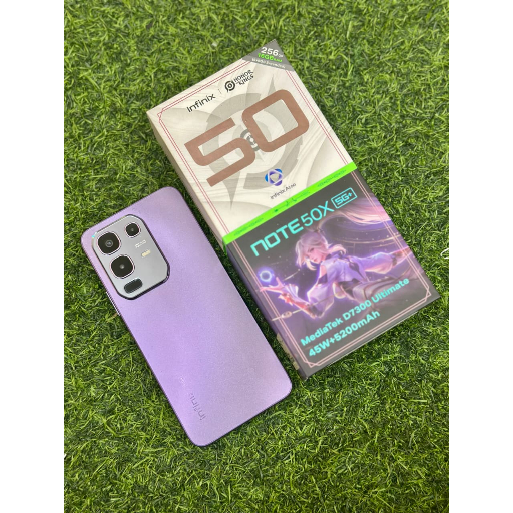 INFINIX NOTE 50X 5G+ 8/256GB SECOND LENGKAP MULUS RESMI INDONESIA