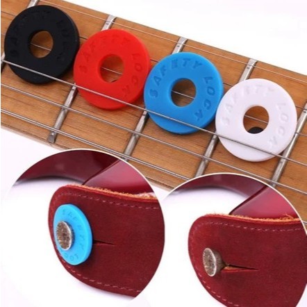 Strap Lock Gitar Safety Lock Gitar Anti Slip Karet