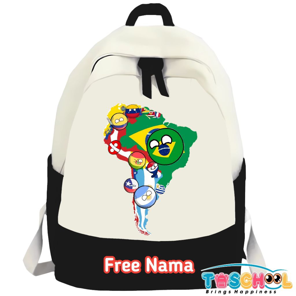 TAS RANSEL ANAK COUNTRY BALL MAPS HUMAN COUNTRY FREE NAMA