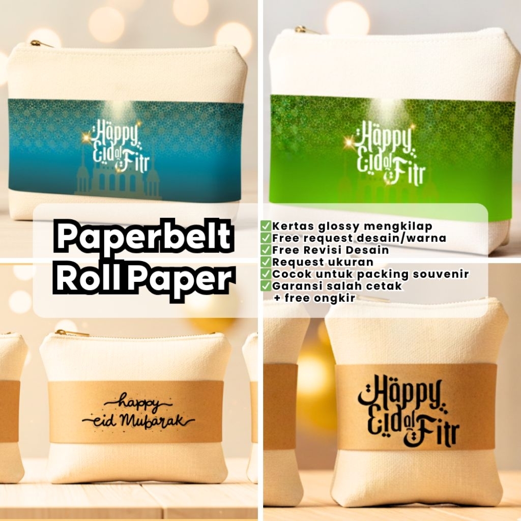 Paperbelt Souvenir Lebaran / Rollpaper Souvenir Lebaran / Kartu Souvenir Lebaran / Paperbelt Lebaran