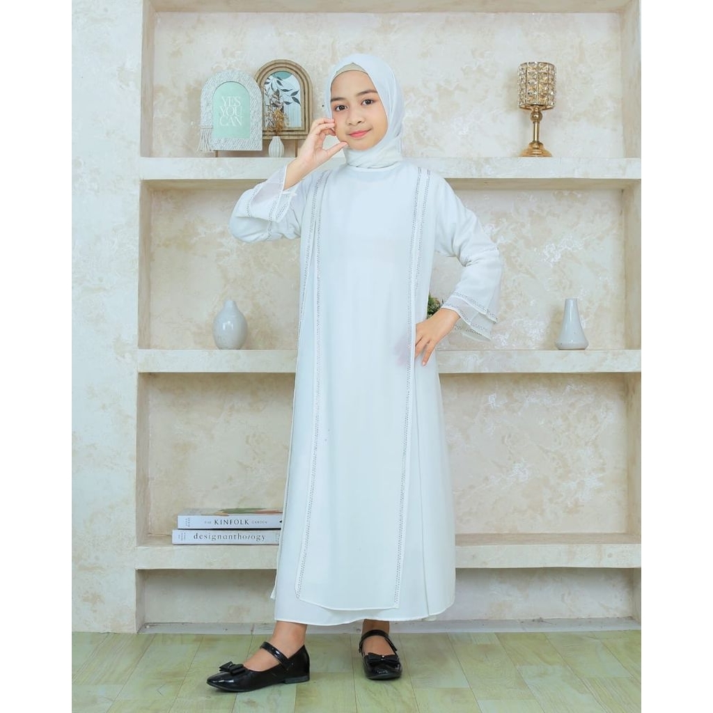 ABAYA ANAK MUTIARA HITAM PUTIH