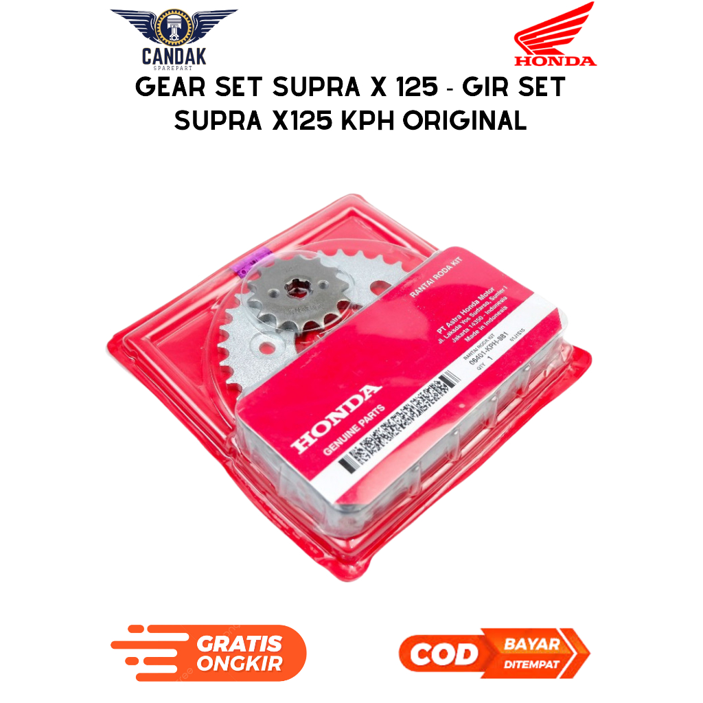 gear set supra x 125 - gir set supra x125 KPH original premium
