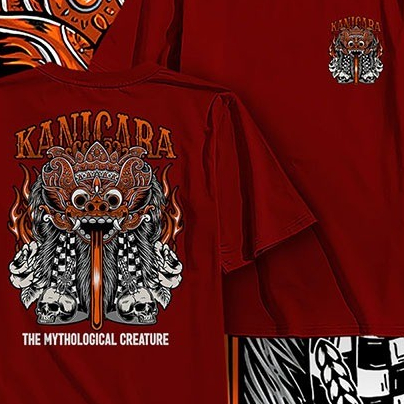 kaos barong rangda kaos bali indonesian culture kanigara combed 30s