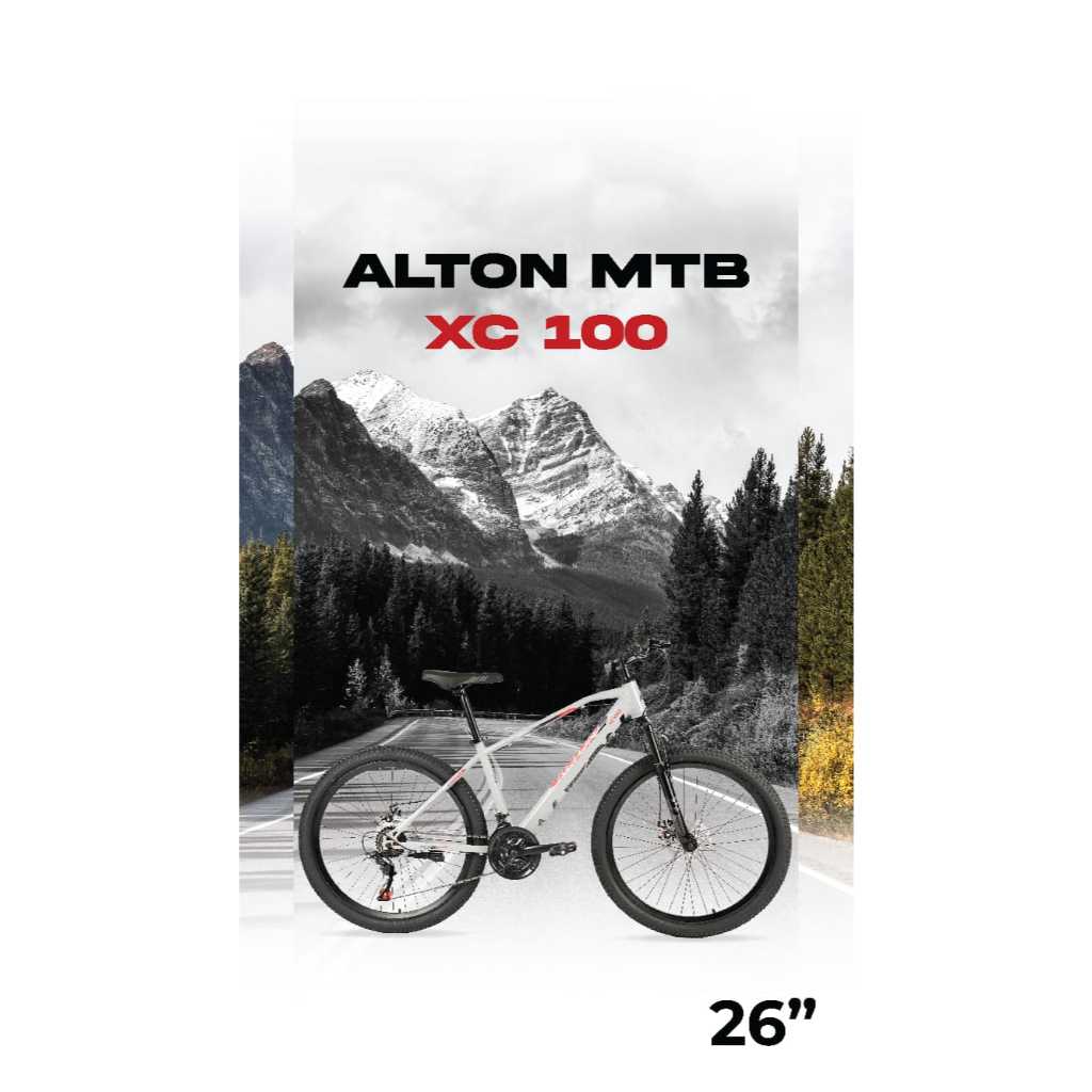 Sepeda Gunung MTB ELEMENT ALTON XC 100 XC100 Alloy Ukuran 26 Inch 21 Speed
