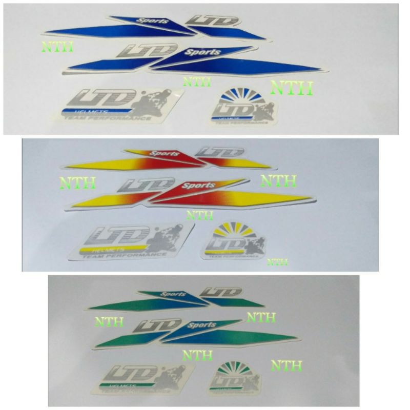 Stiker helm LTD / Les helm LTD sport