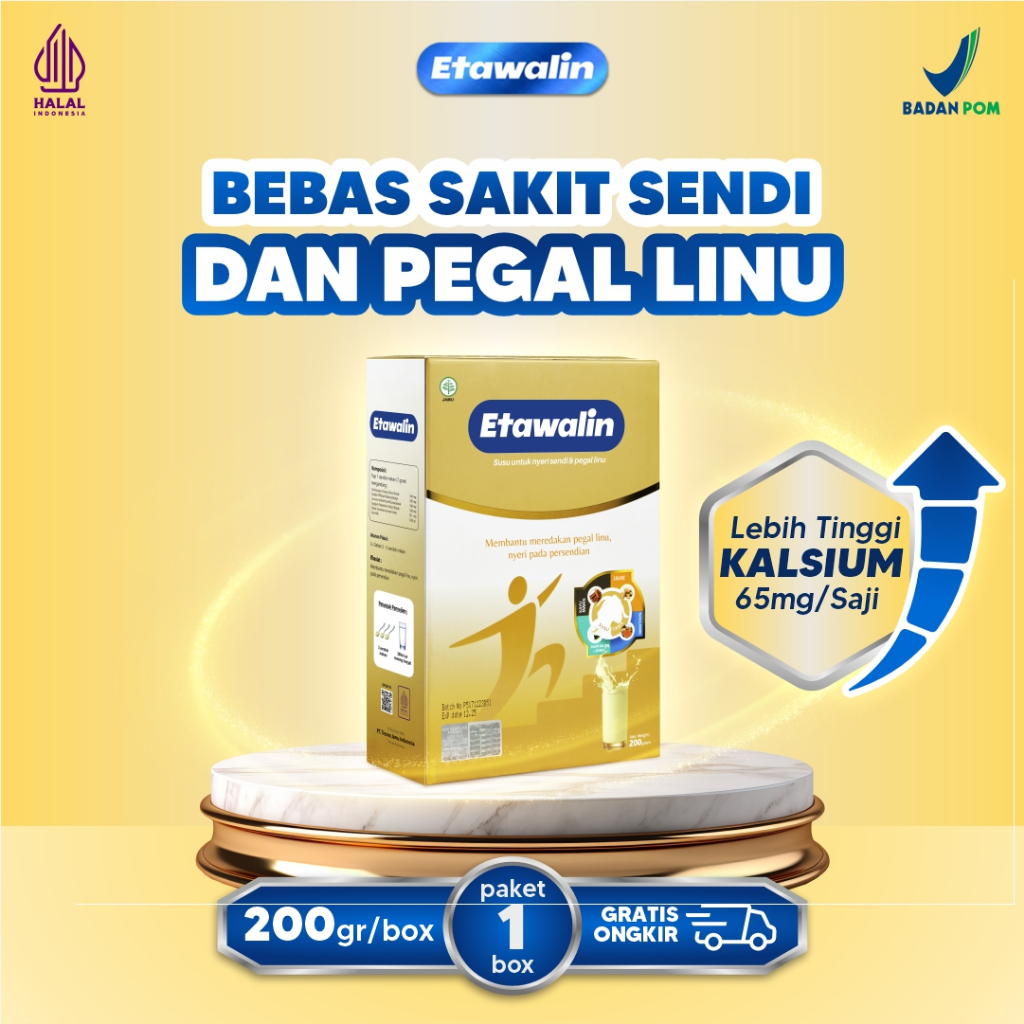 Etawalin Susu Kambing Bubuk Asli – Tulang & Sendi, Asam Urat, Pegal Linu