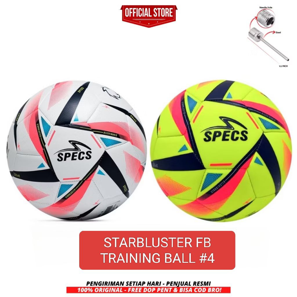 BOLA SEPAK SIZE 4 SPECS STARBLUSTER FB TRAINING BALL #4 ORIGINAL 100% BNWT