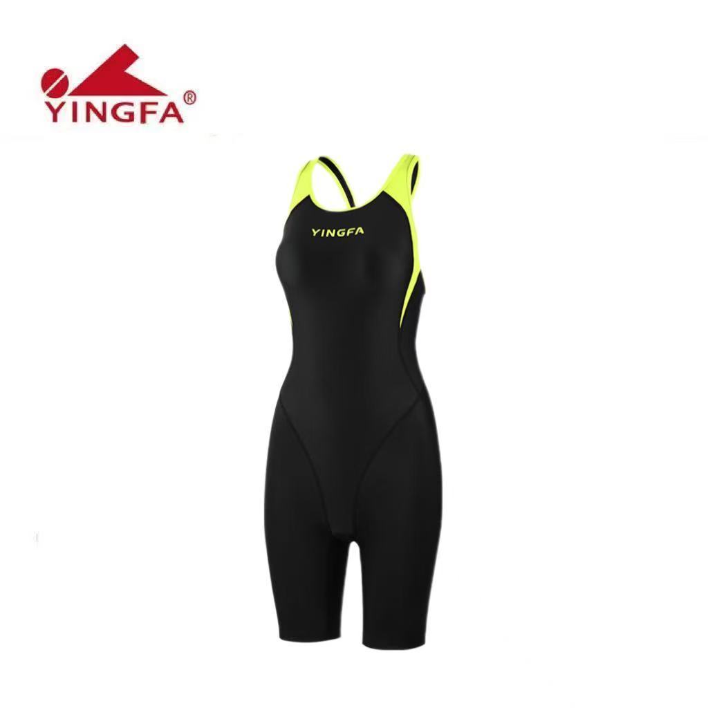 Yingfa swimsuit women's summer one-piece five point swimming pool special swimsuit professional trai