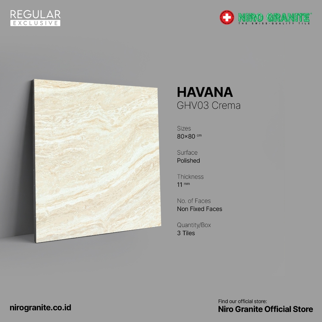 NIRO GRANITE 1st Grade - Havana GHV03 - Polished - 80 x 80
