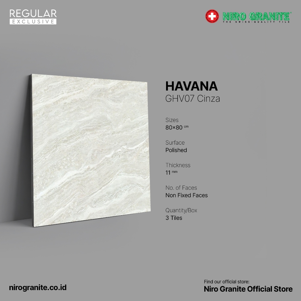 NIRO GRANITE 1st Grade - Havana GHV07 - Polished - 80 x 80