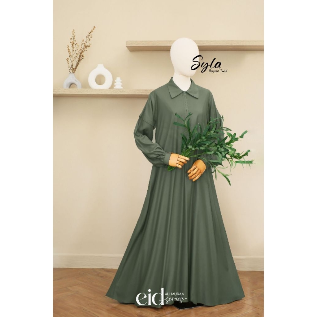 Gamis Syla (Matcha) by Al Hauraa