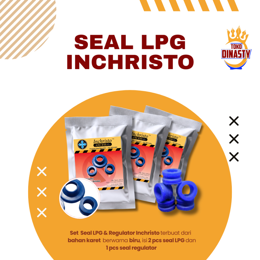 SEAL INCHRISTO | INCHRISTO KARET SEAL REGULATOR DAN SEAL TABUNG| KARET PENGAMAN REGULATOR DAN TABUNG