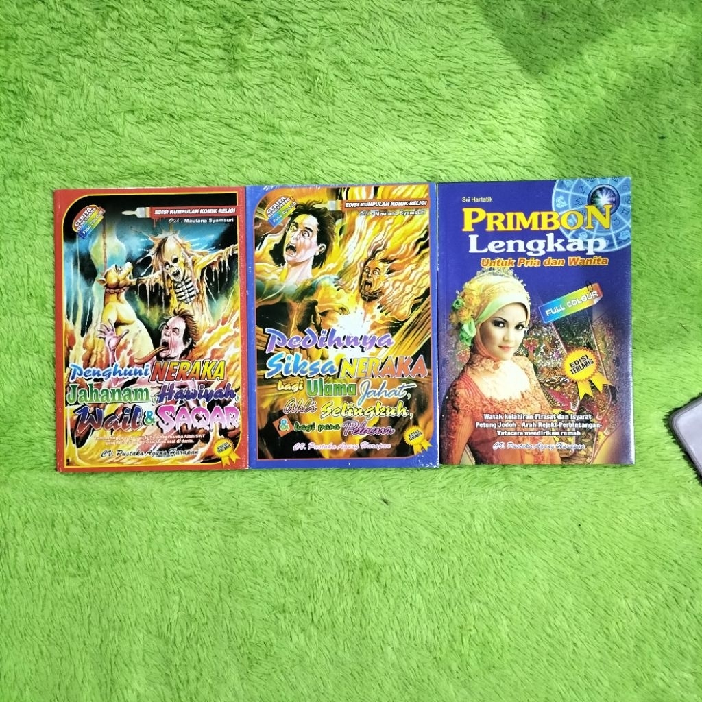 BUKU CERITA BERGAMBAR EDISI KUMPULAN KOMIK RELIGI PENGHUNI DAN PEDIHNYA SIKSA NERAKA PRIMBON LENGKAP