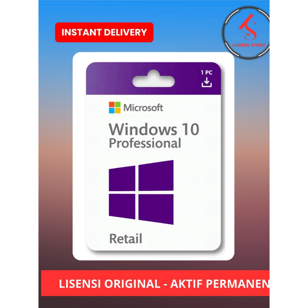Lisensi Windows 10 Pro - Win10 Pro - Aktivasi Windows 10 Permanen - Windows 10 Original