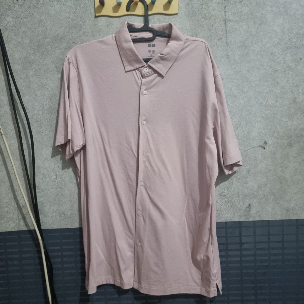 Uniqlo Airism Polo Full Open Shirt