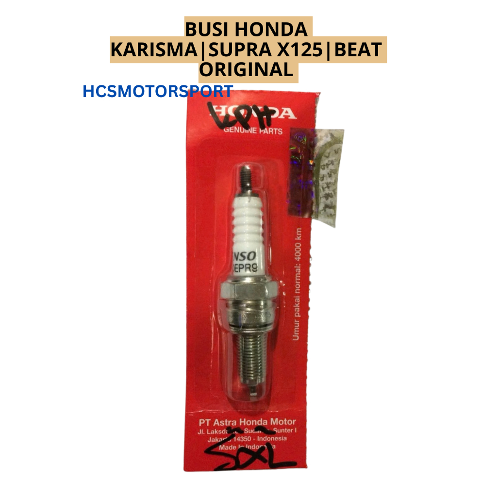 BUSI HONDA KARISMA SUPRA X125 X 125 BEAT ORIGINAL ASLI