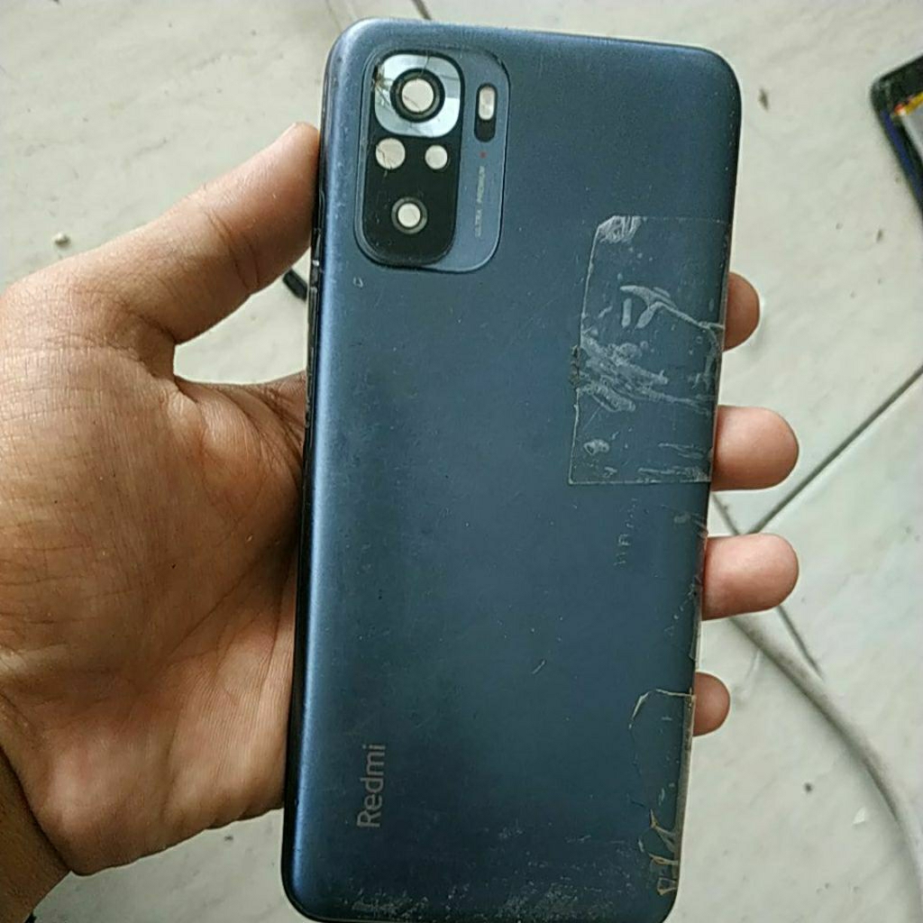 backdoor plus bazzel set fingerprint bekas ori Redmi note 10s cek deskripsi