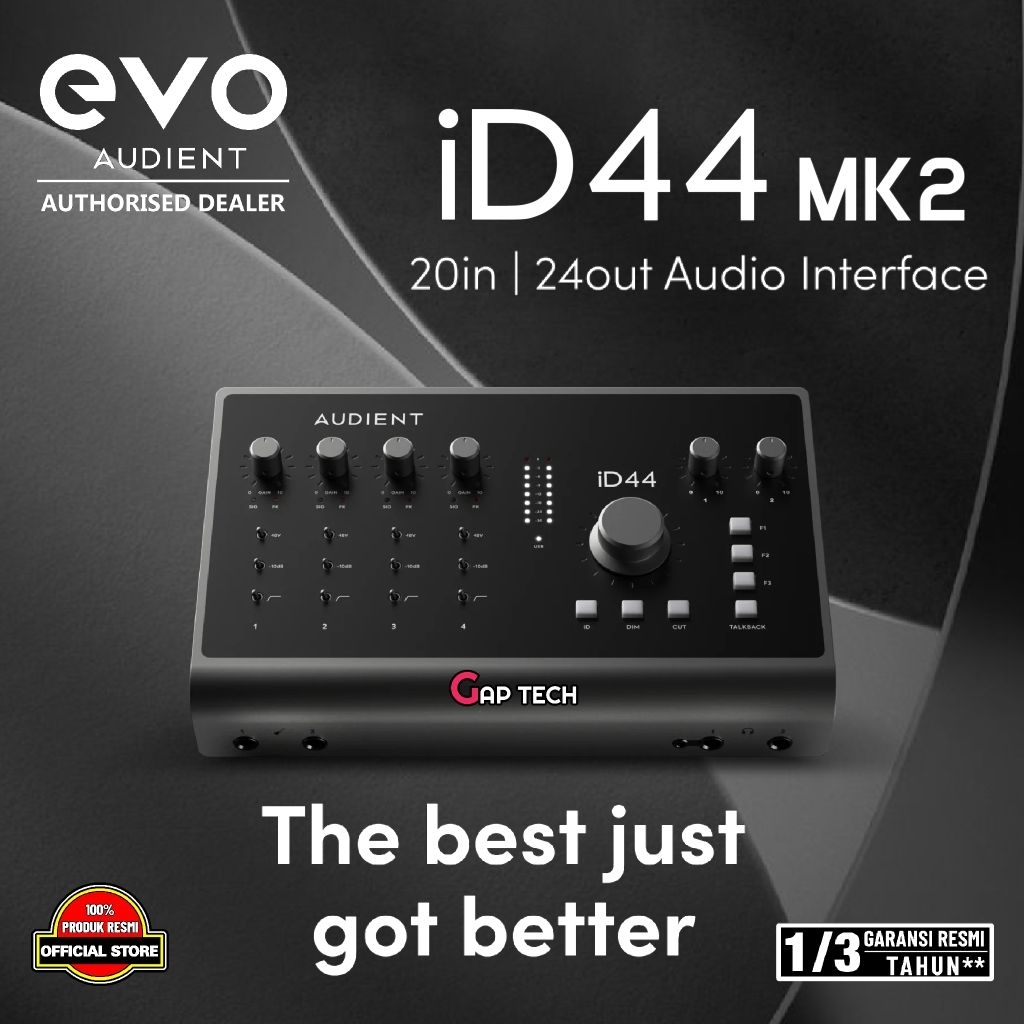 Audient ID44 / ID 44 / ID-44 MK2 / MKII Audio Interface / Soundcard Recording Original
