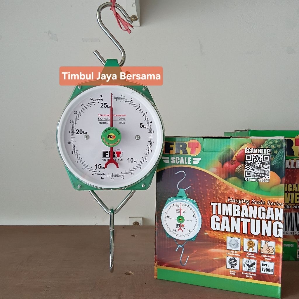 TIMBANGAN GANTUNG ANALOG JARUM FRT 25 KG