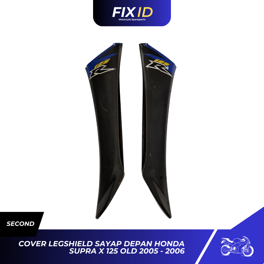 Cover Legshield Luar Sayap Depan Satu Set Honda Supra X 125 Old 2005 -2006 Original Second