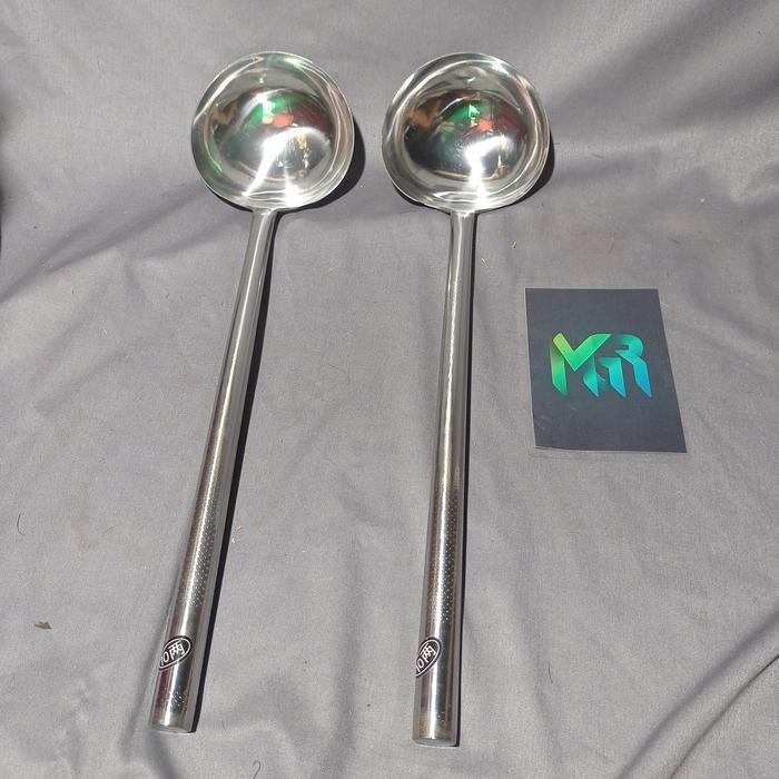 IRUS KOKI JUMBO TERUSAN FULL STAINLESS TEBAL SPATULA NASI MIE GORENG CENTONG SUTIL SENDOK SAYUR