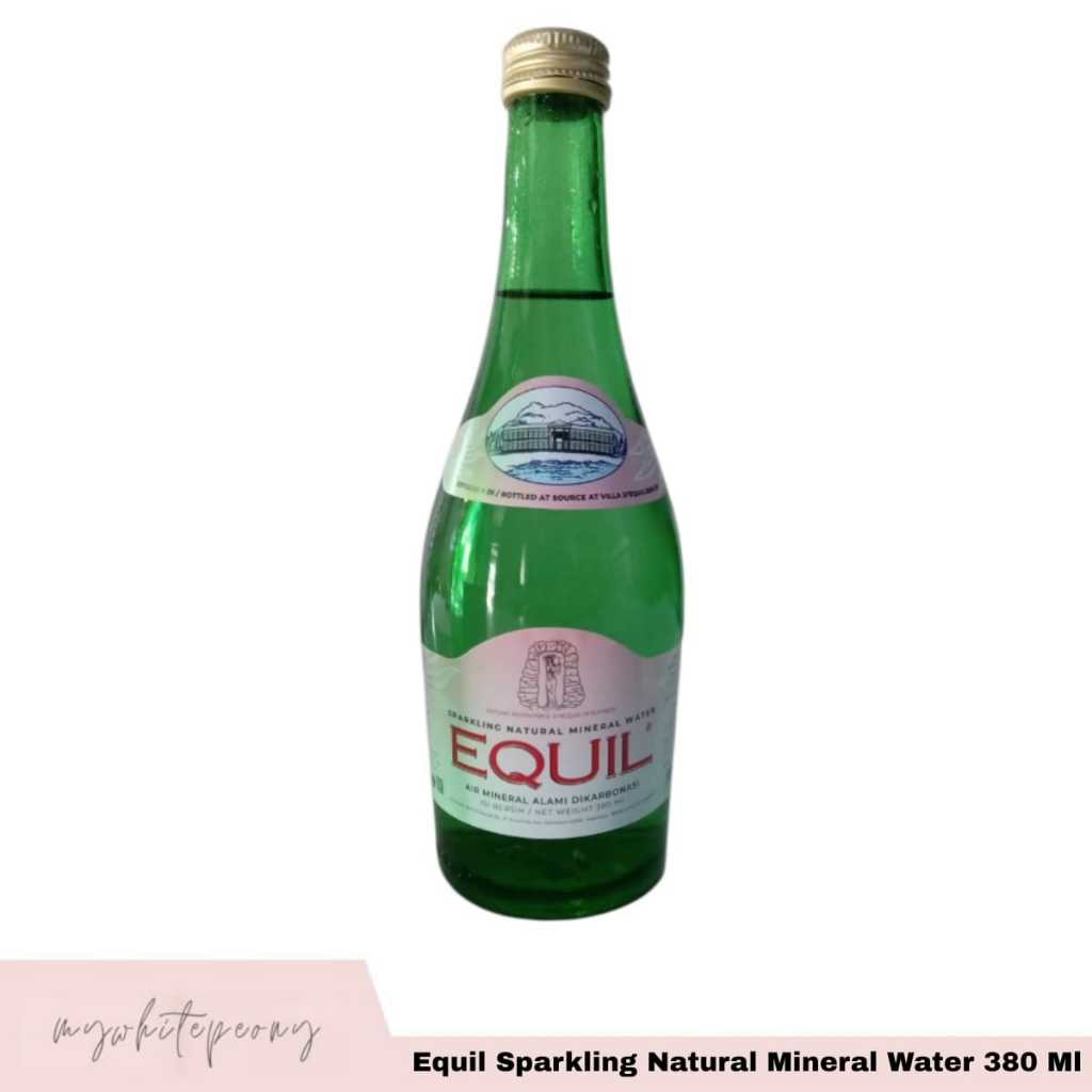 Equil Sparkling Natural Mineral Water Kemasan Botol 380 Ml