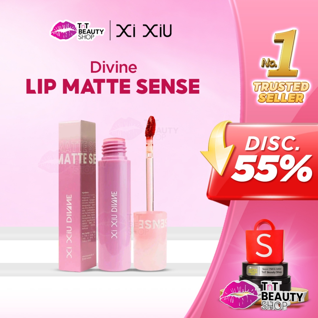 Xi Xiu Divine Lip Matte Sense 3.5g | Lipcream / Lip Cream Tahan Lama / Lipstik  | TnT Beauty Shop