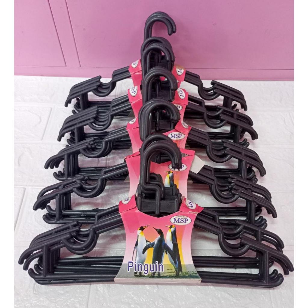 HANGER BAJU PLASTIK HITAM / HANGER BAJU MURAH / GANTUNGAN BAJU