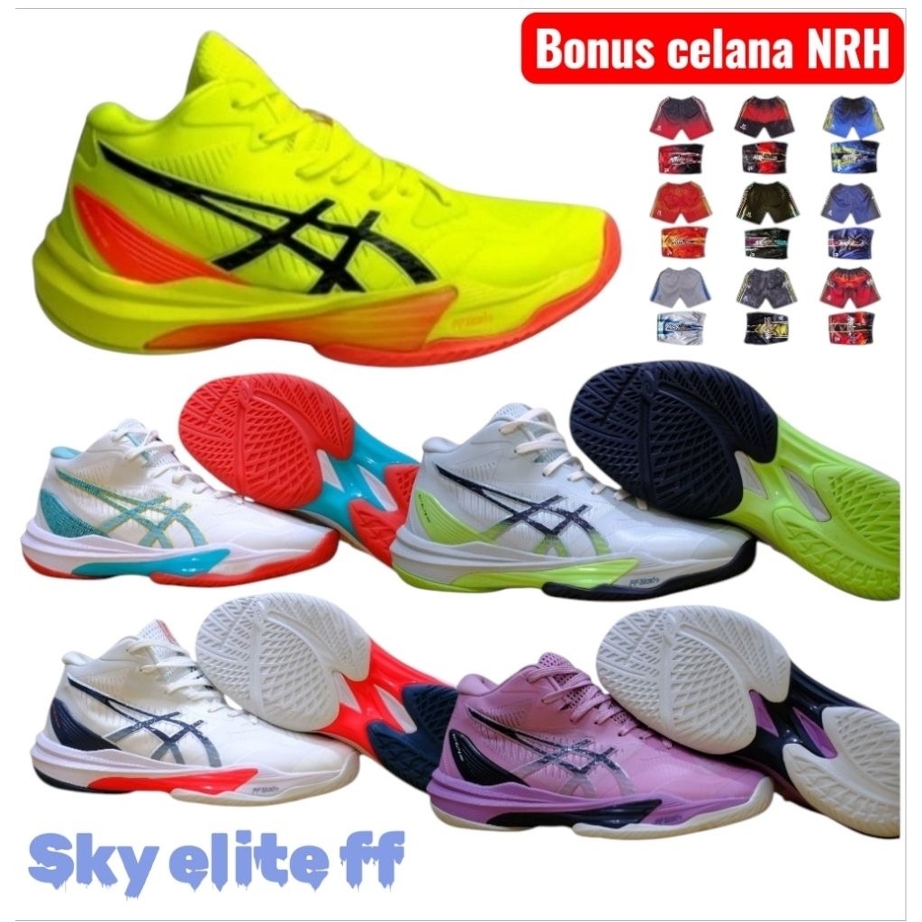sepatu voli sky elite ff super premium voli badminton tenis jogging dll sepatu olahraga Asics sky el