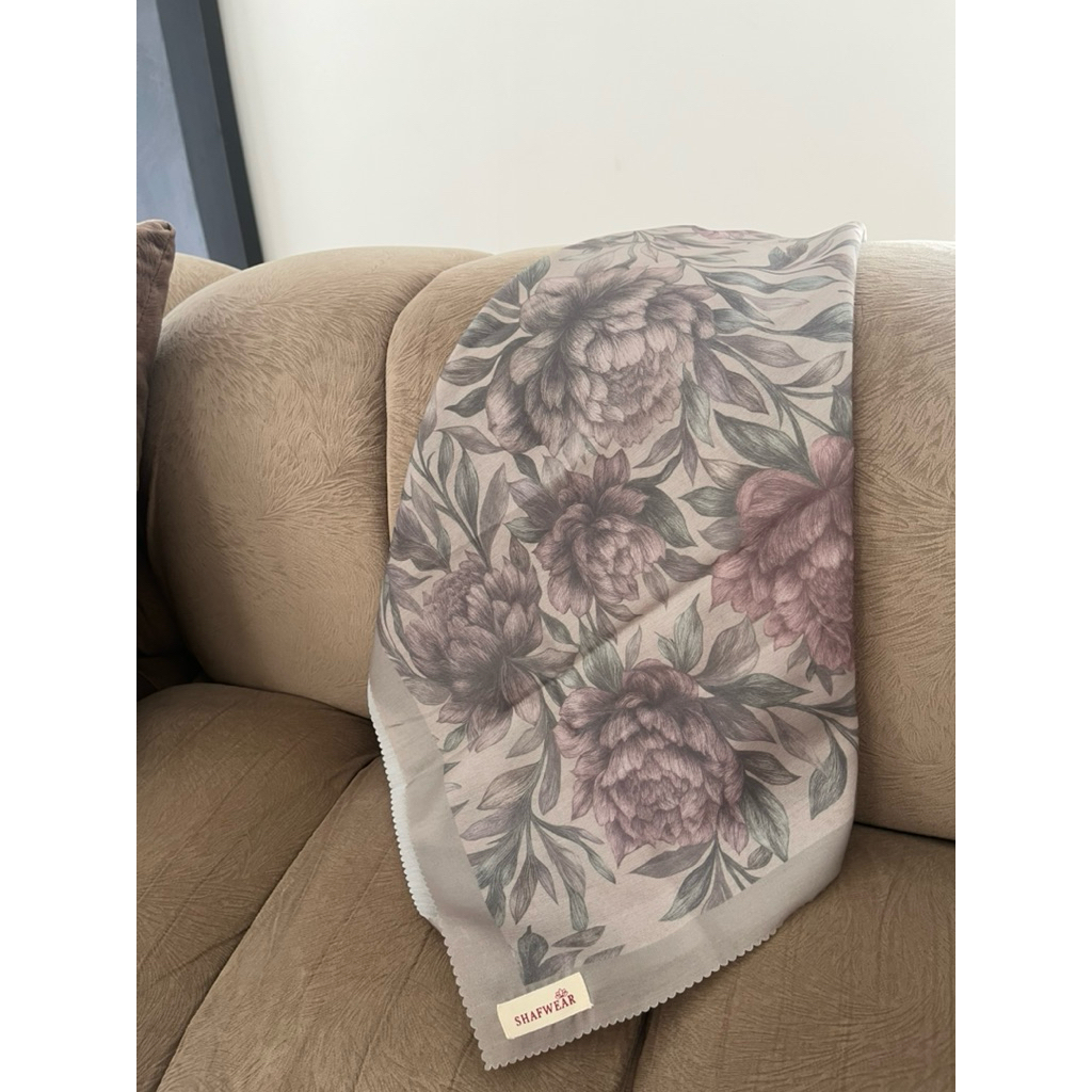 SHAFWEAR Jilbab Voal Motif Premium  Jilbab Voal Motif Premium