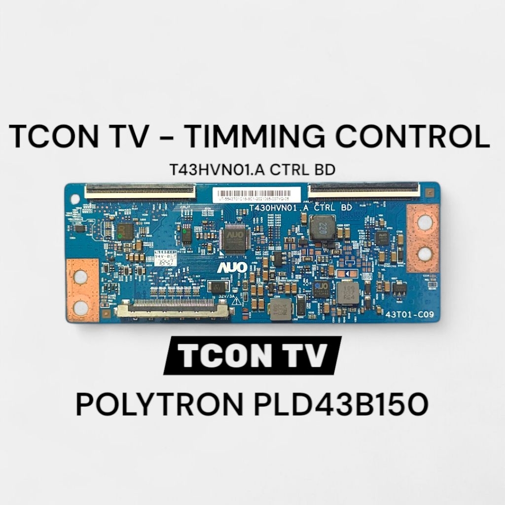 TCON TV TIMMING CONTROL TV POLYTRON PLD43B150 43B150