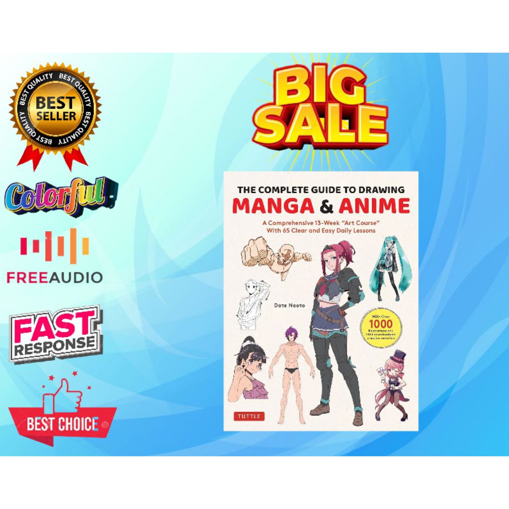 Buku Belajar Menggambar Jepang, Manga & Anime 13 week