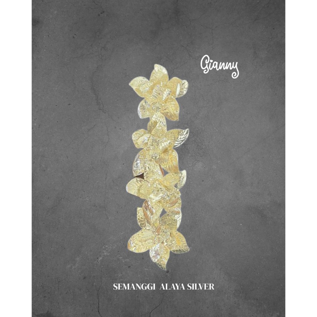 Semanggi Alaya Silver / Semanggi / Semanggi Bali / Aksesoris Semanggi / Aksesoris Rambut