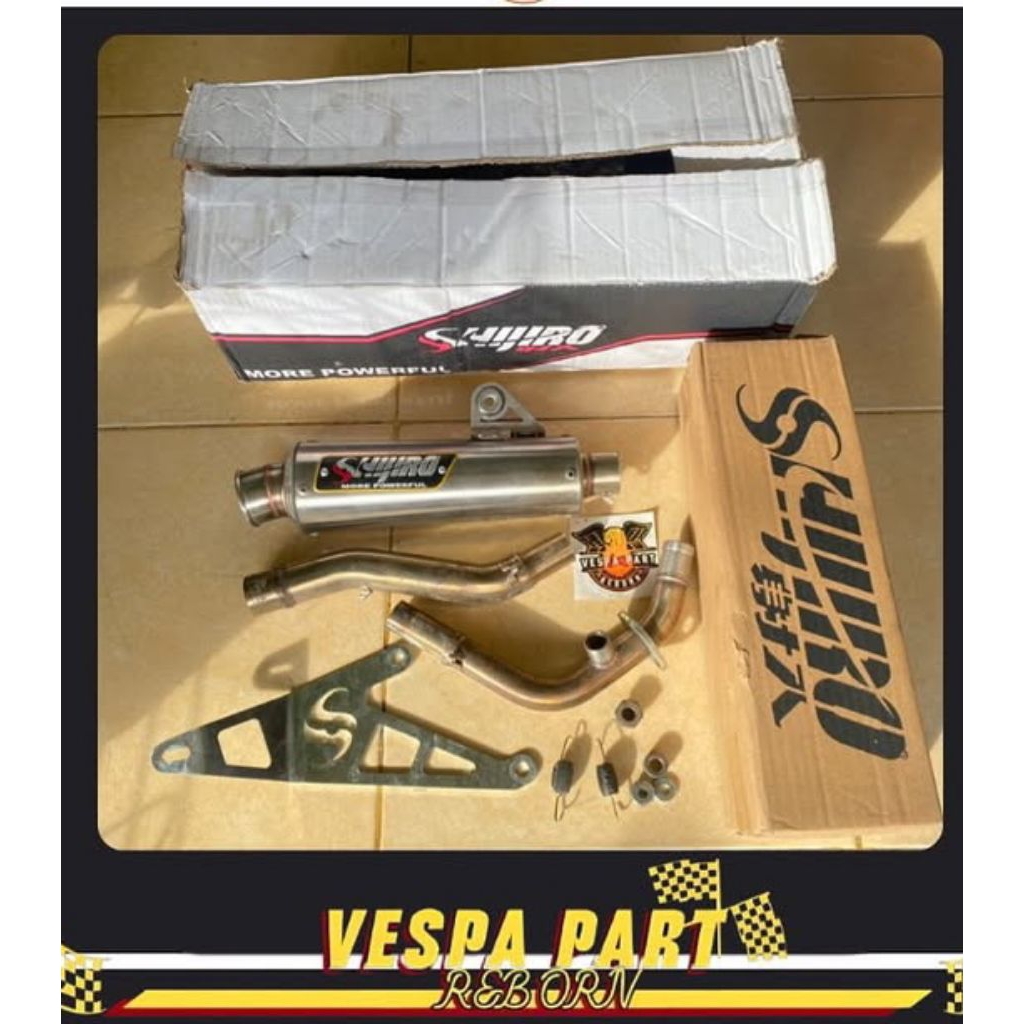 knalpot shijiro M3 vespa